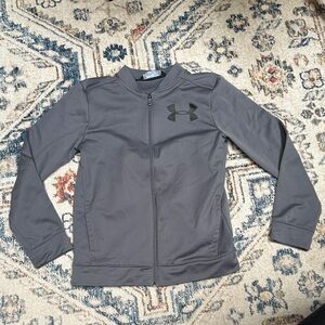 Under Armour Youth Large Charcoal Full-Zip Jacket